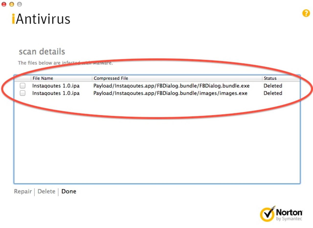Mask funnen i iOS-app