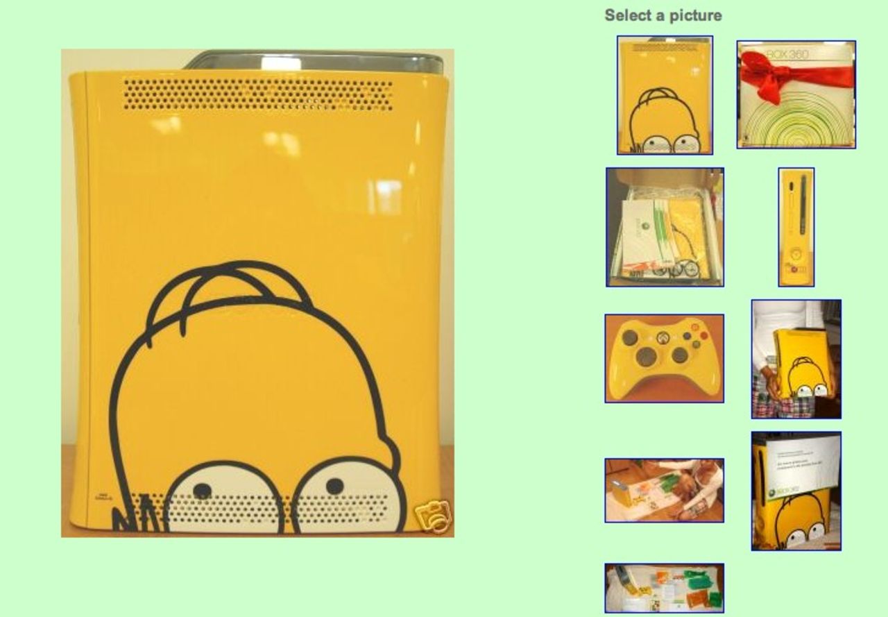 The Simpsons-360 på auktion