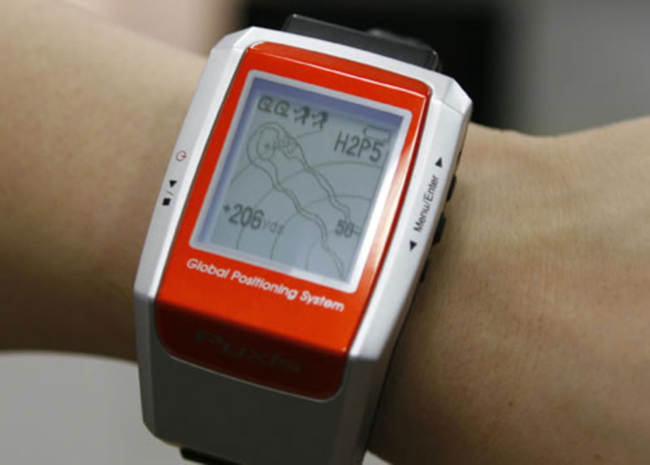 Liten GPS för golfare