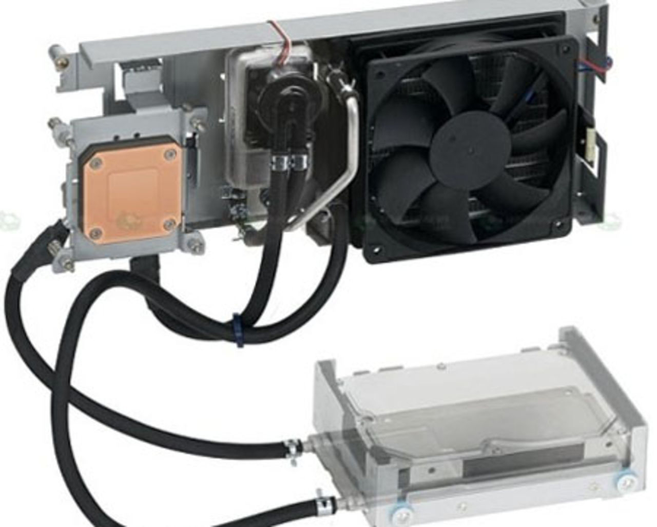 Vattenkyld hårddisk