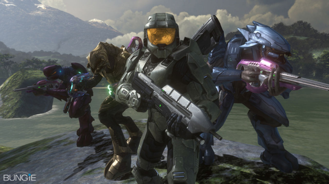 Online Co-op över Xbox Live för fyra spelare i Halo 3