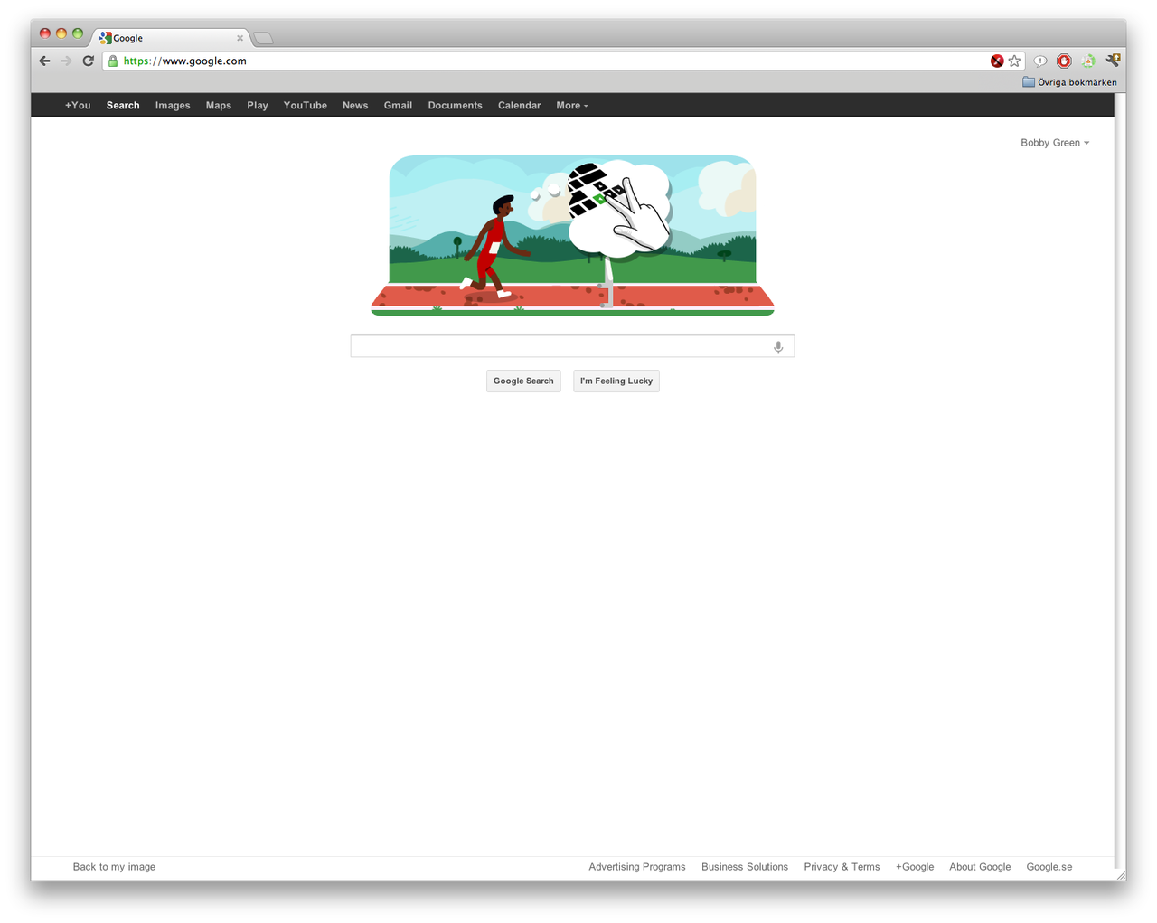 Hoppa häck i Googles OS-doodle