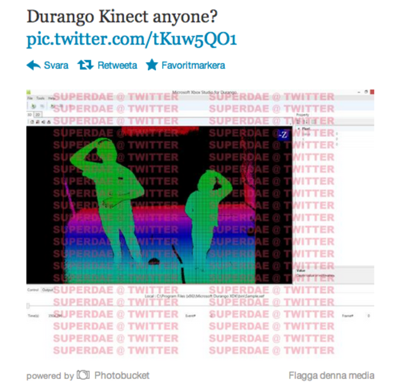 Första Kinect 2-bilden?