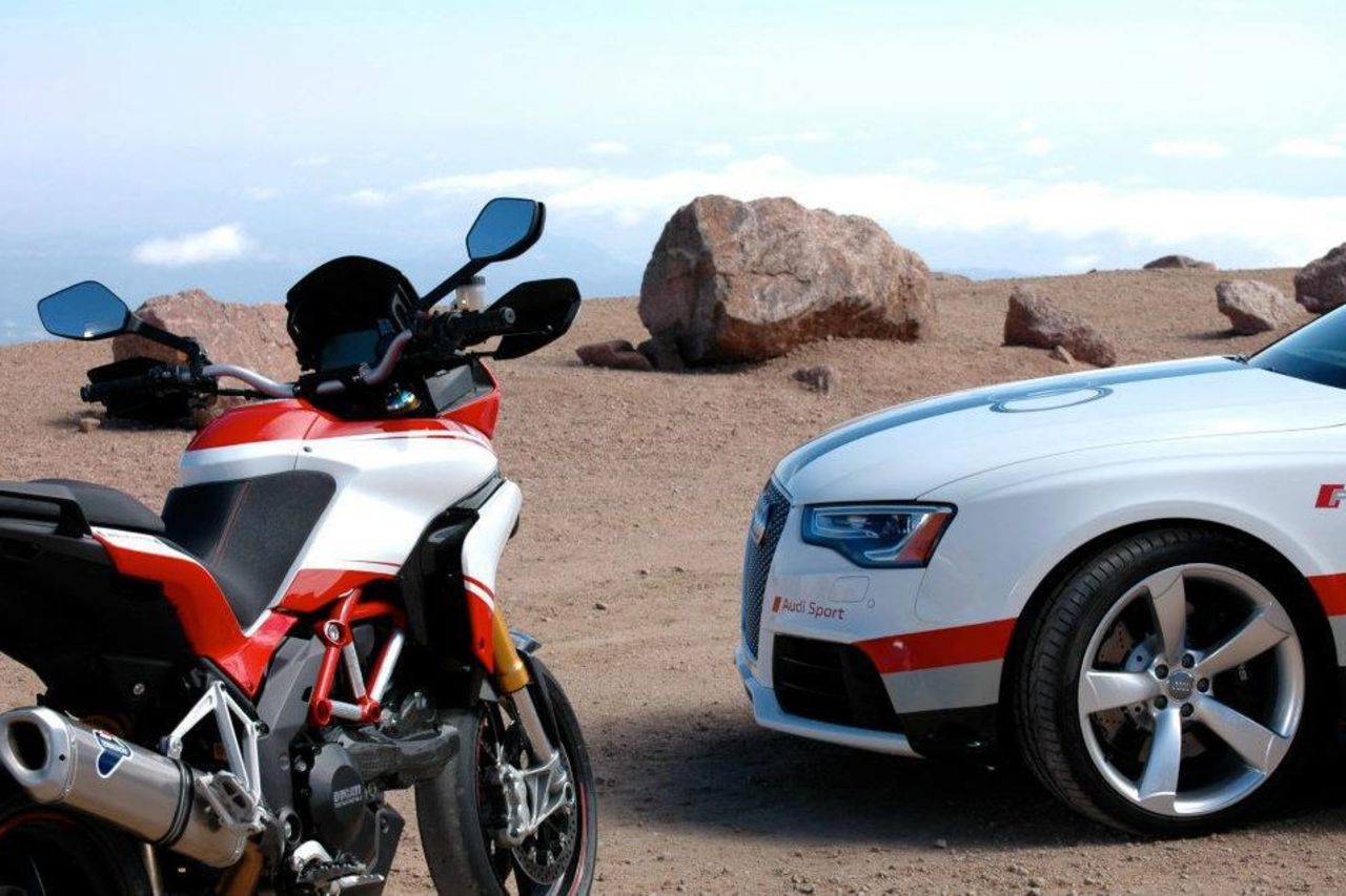 Audi och Ducati kör Pikes Peak tillsammans