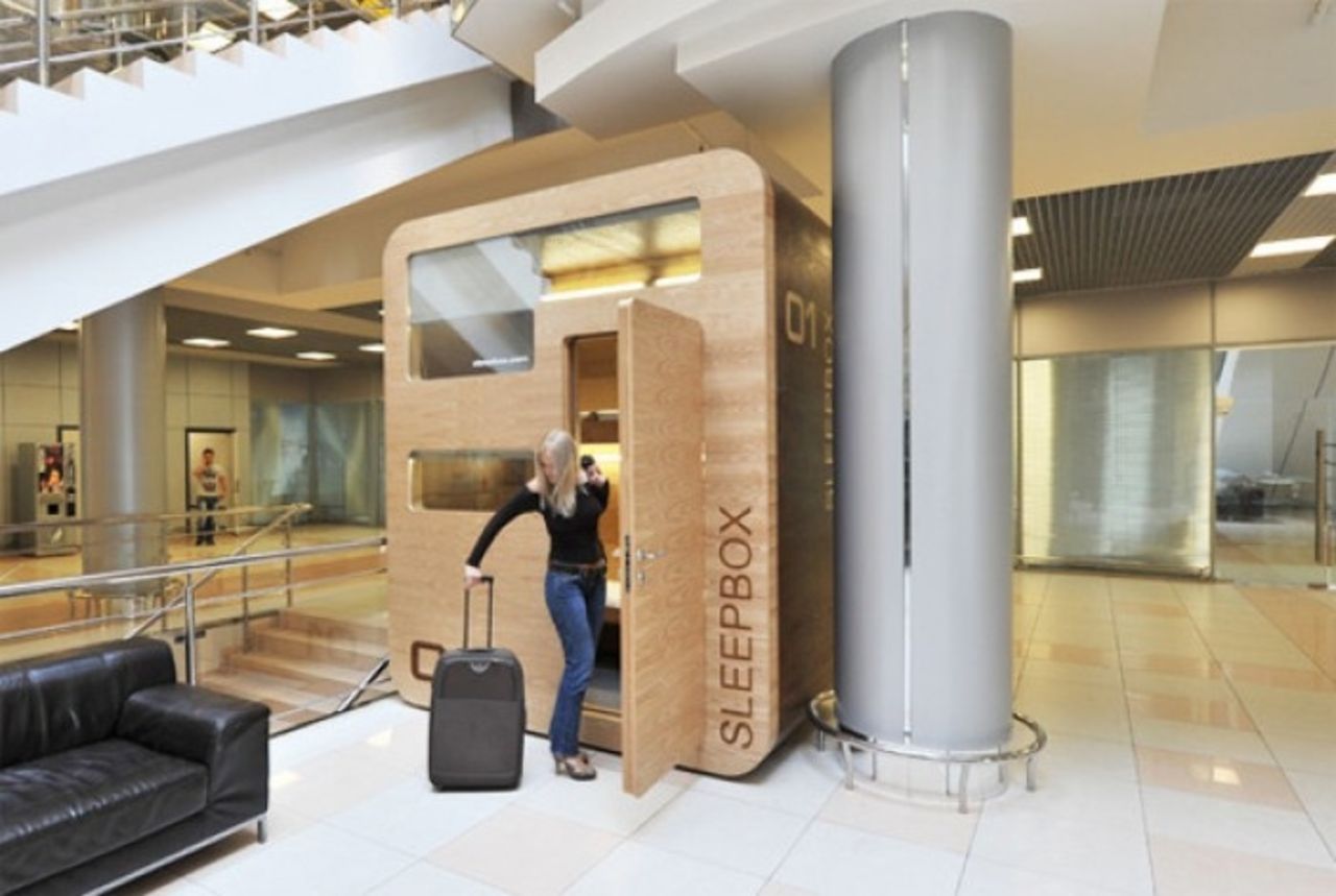 Sovkapsel på rysk flygplats