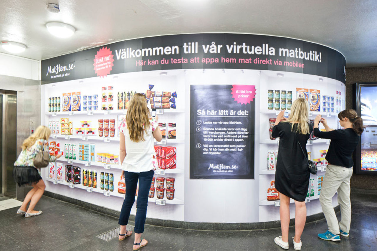 Nu kan du handla livsmedel i tunnelbanan