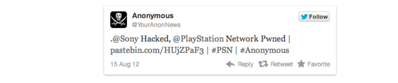 Anonymous påstår att de hackat Sony