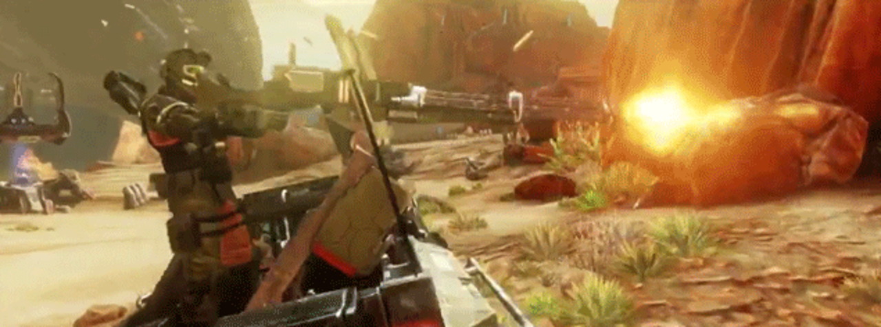 Ett gäng animerade bilder från Halo 4