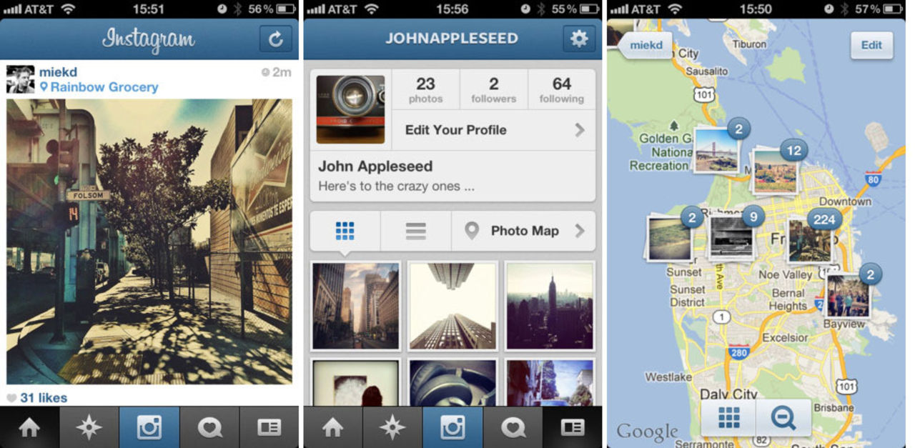 Instagram 3.0 släppt