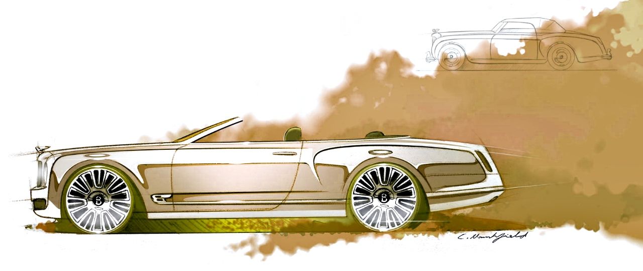 Bentley visar cabbad version av Mulsanne