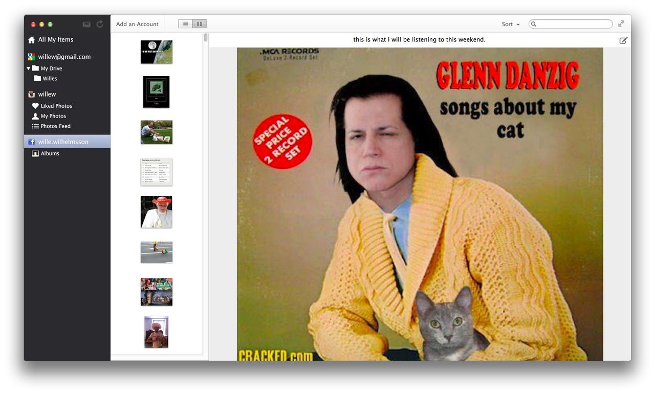 Spara dokument från Facebook, Instagram och Google Docs med Collections