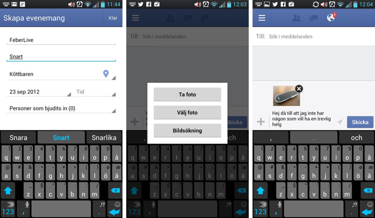 Facebooks Android-app uppdaterad