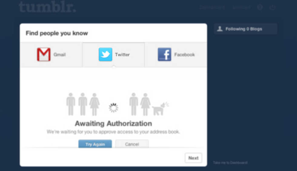 Twitter stänger möjligheten att hitta Twitter-vänner på Tumblr