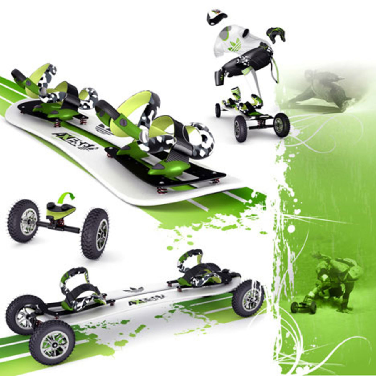 En bräda och en bräda i ett