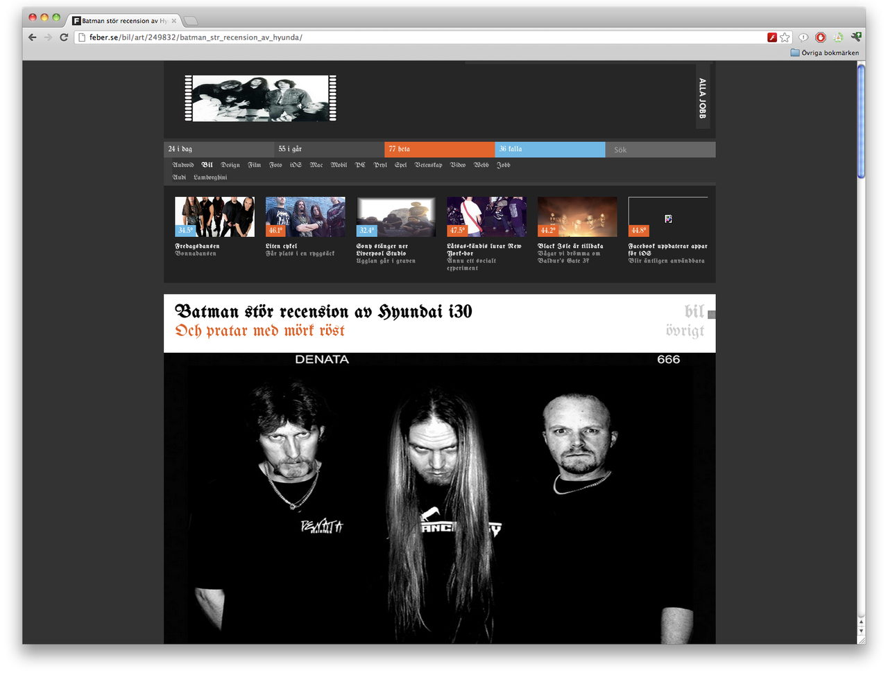 Gör vilken sajt som helst lite mer metal