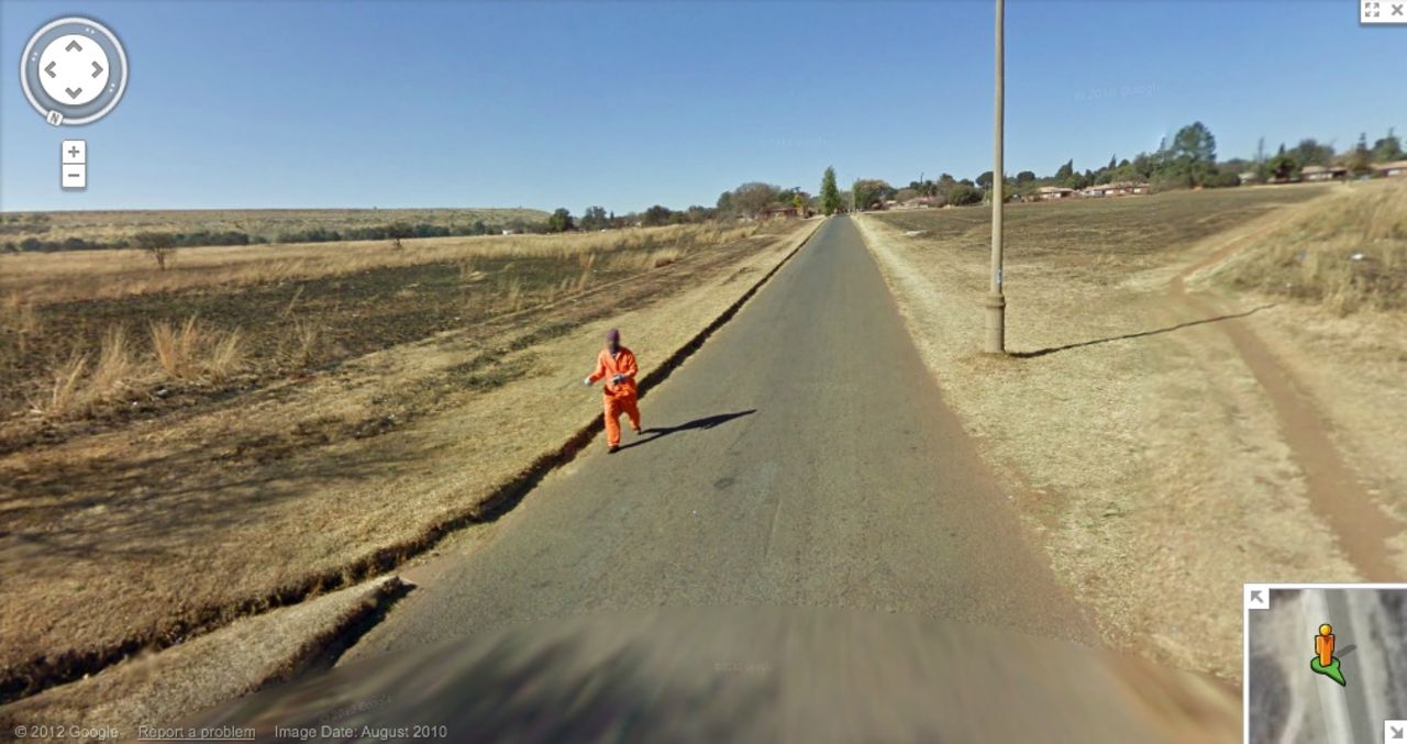 Förrymd fånge på Google Maps