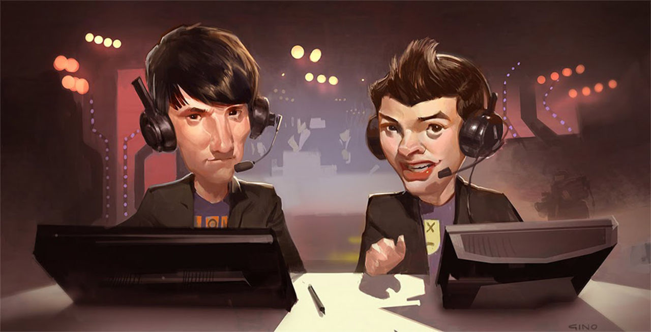 Tasteless och Artosis kommenterar StarCraft II-EM i Globen