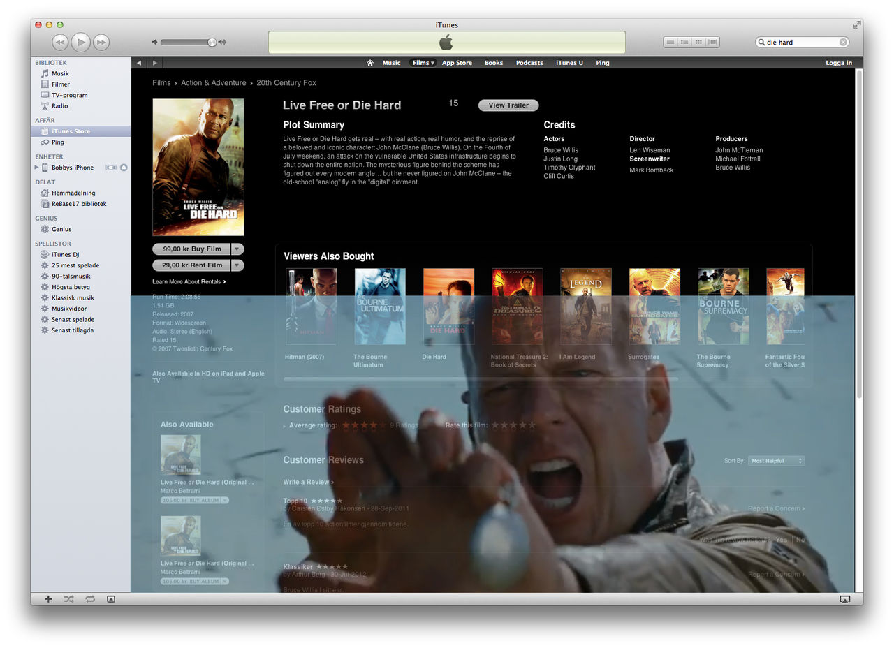 Bruce Willis vill stämma Apple