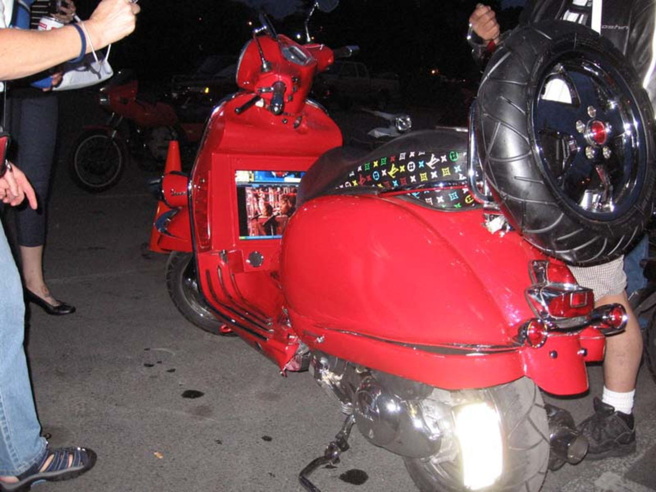 Vespa med inbyggd dator