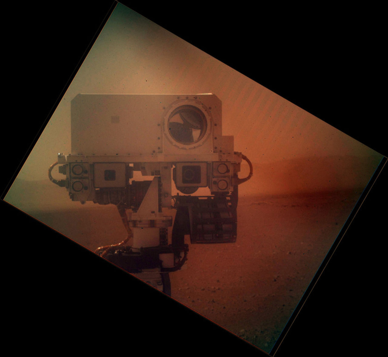 Curiosity har tagit en selfie