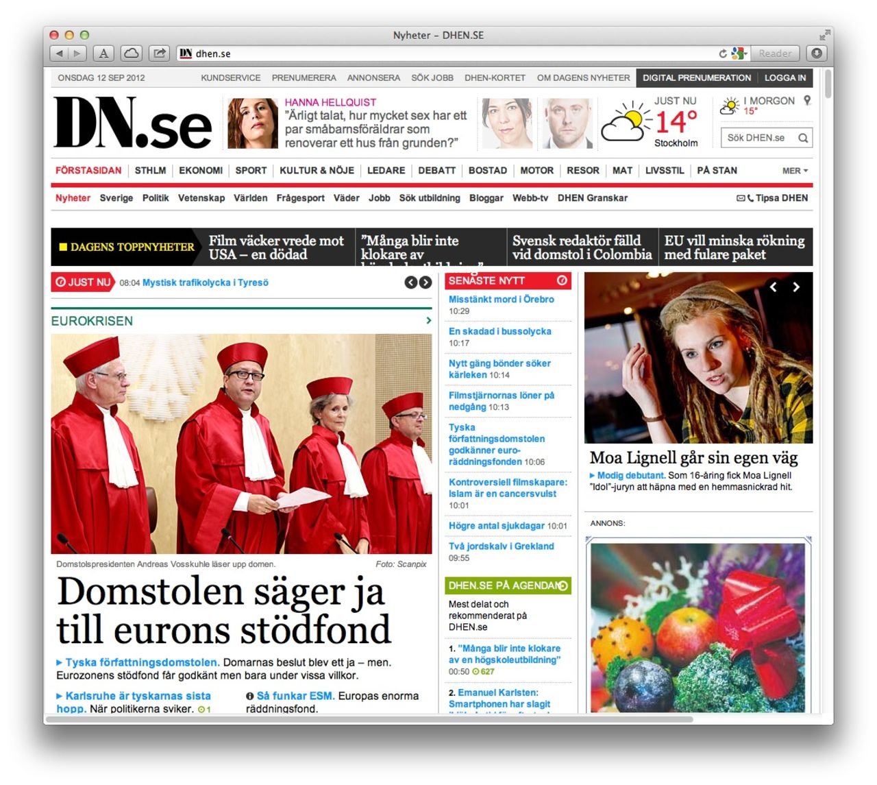 Läs DN.se utan han och hon