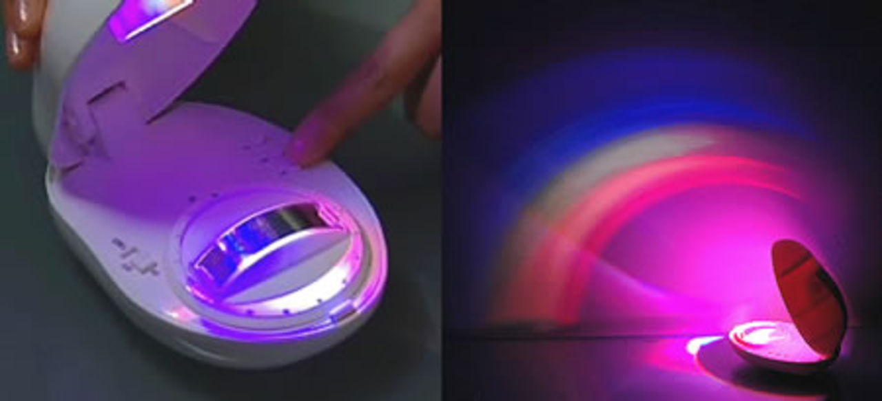 En liten regnbågsprojektor