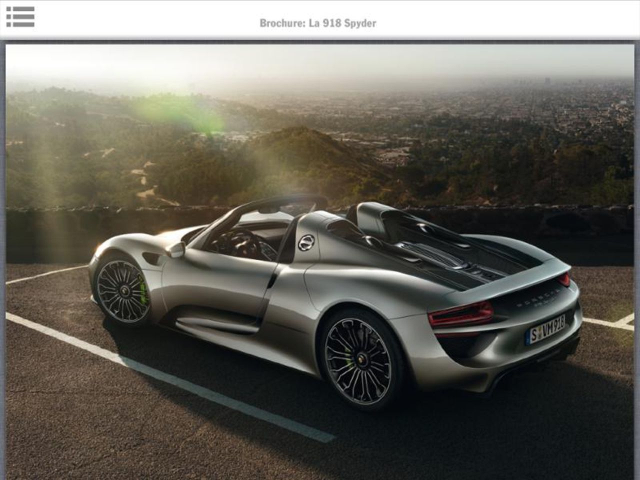 Broschyr om Porsche 918 Spyder läcker ut