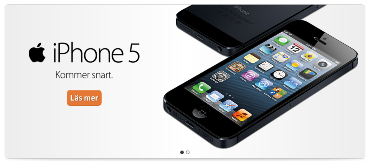 Förhandsboka iPhone 5 hos telenor på fredag
