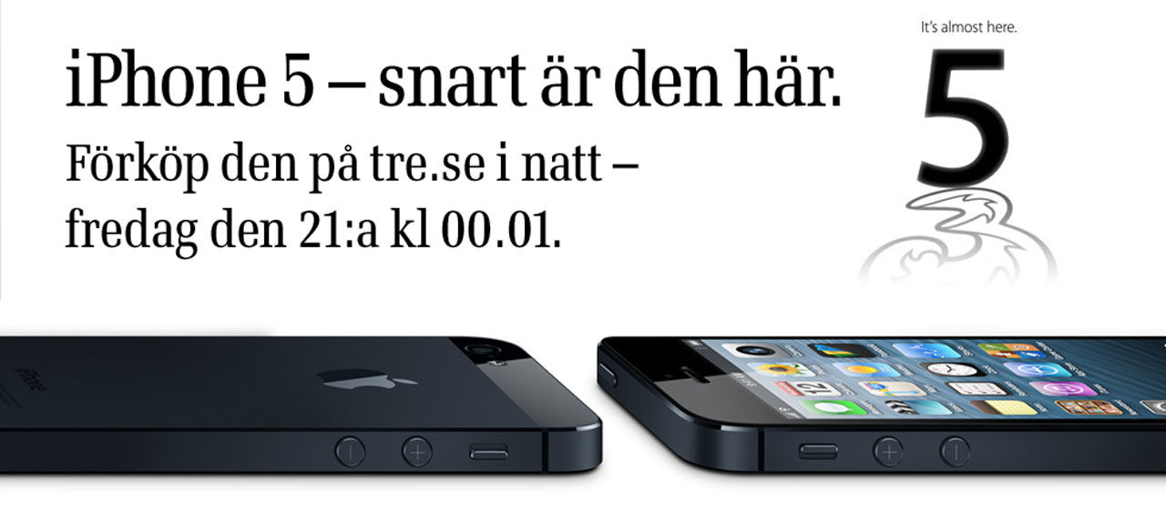 Förhandsboka iPhone 5 imorgon