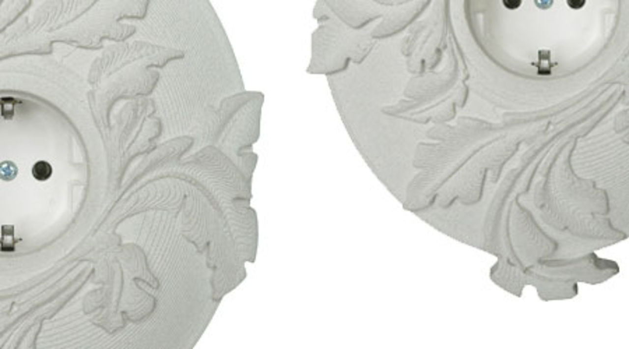 Dekorera uttaget med lite stuckatur