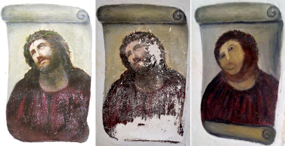 Gumman som sabbade Ecce Homo kräver royalty