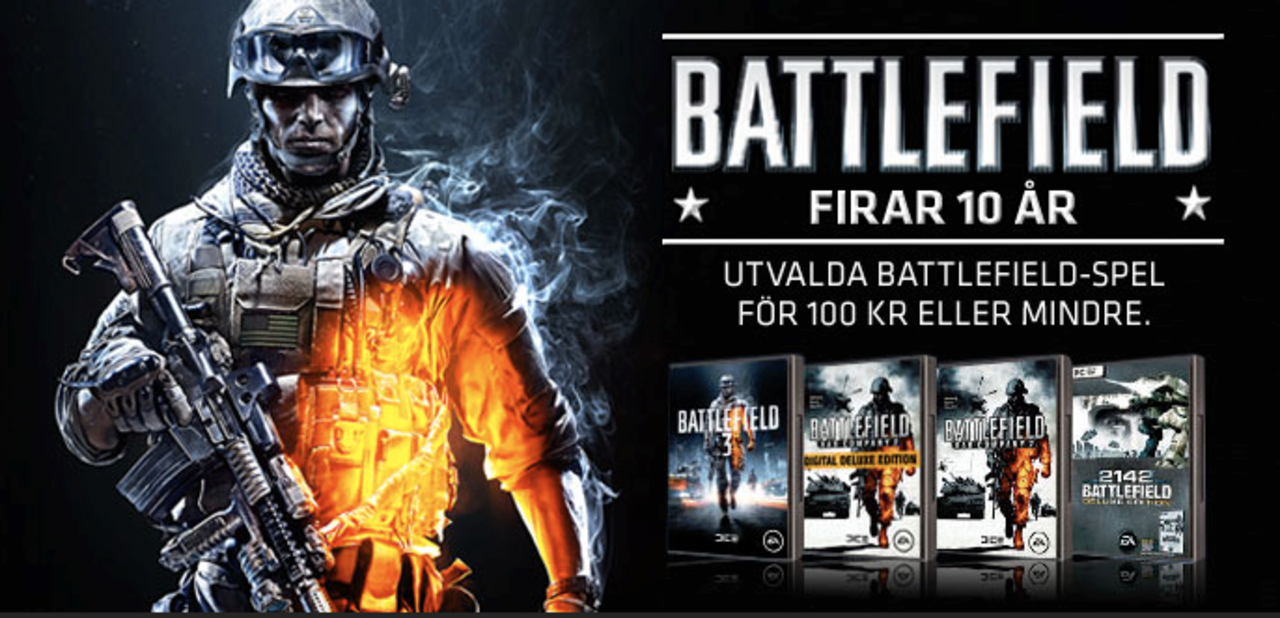 Battlefield fyller 10 år