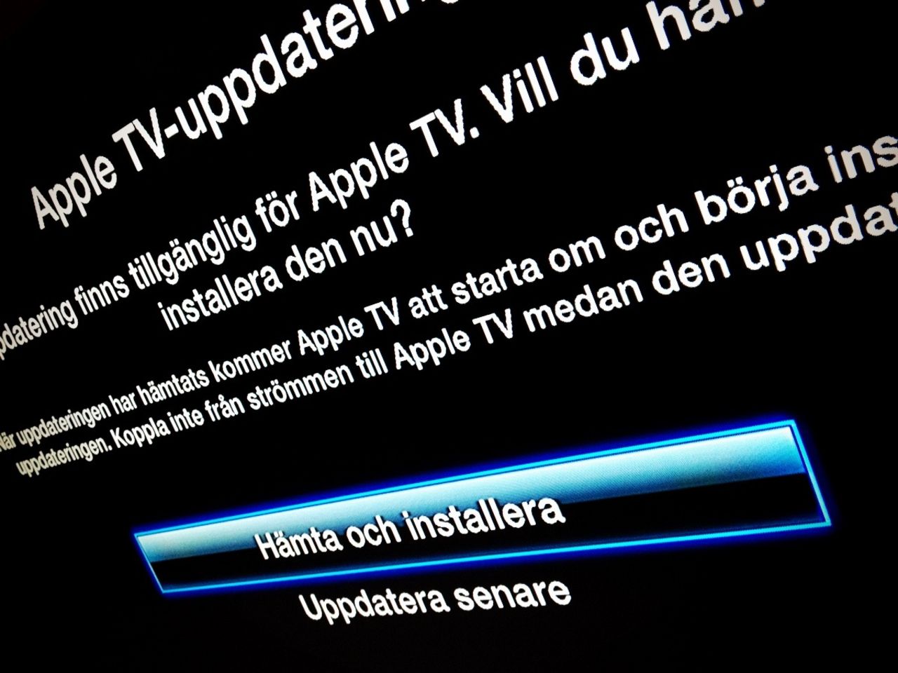 Uppdatering till Apple TV släppt