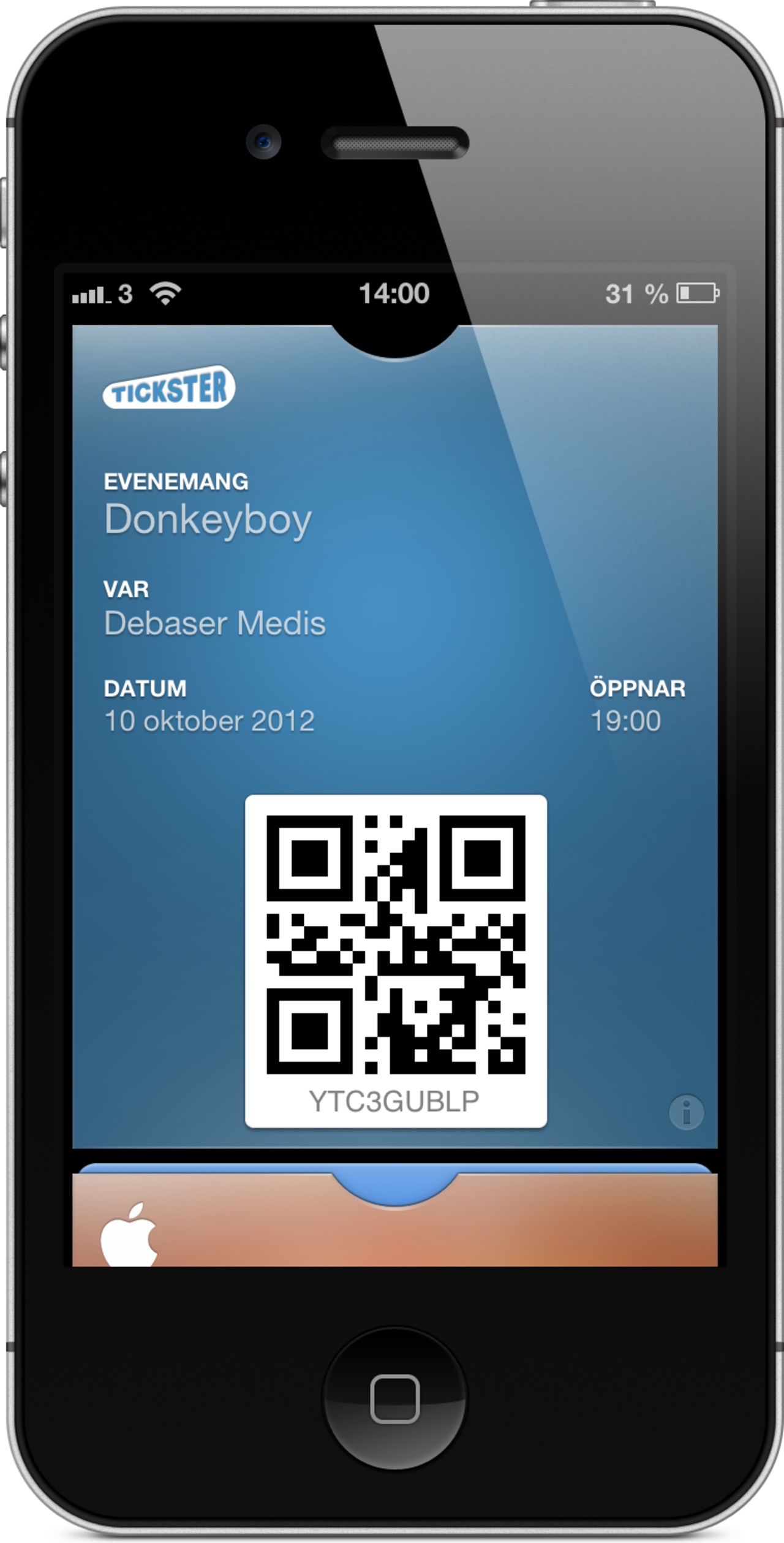 Tickster kommer att stödja Passbook