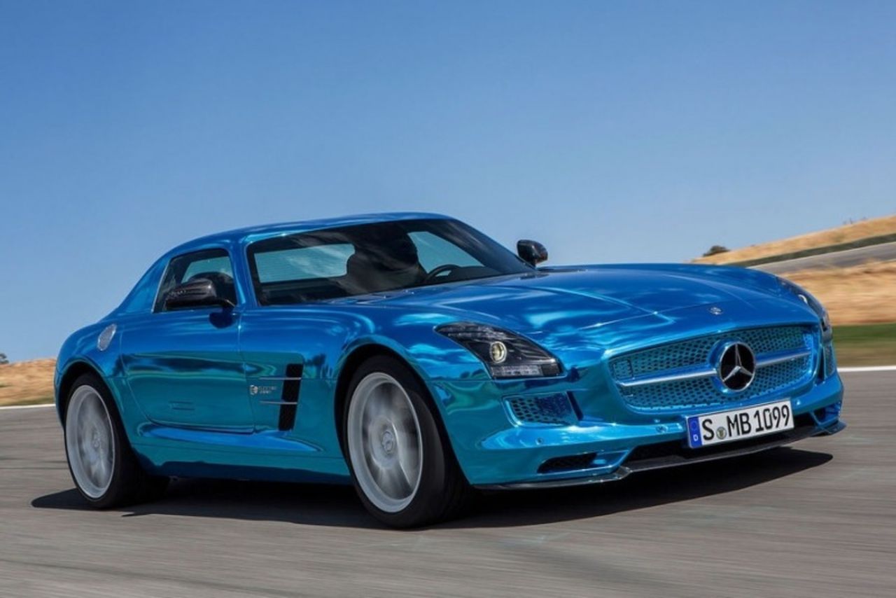 Mercedes SLS AMG E-Cell heter nu Electric Drive
