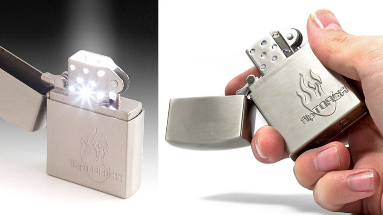 Cigarett-tändare som egentligen är en ficklampa