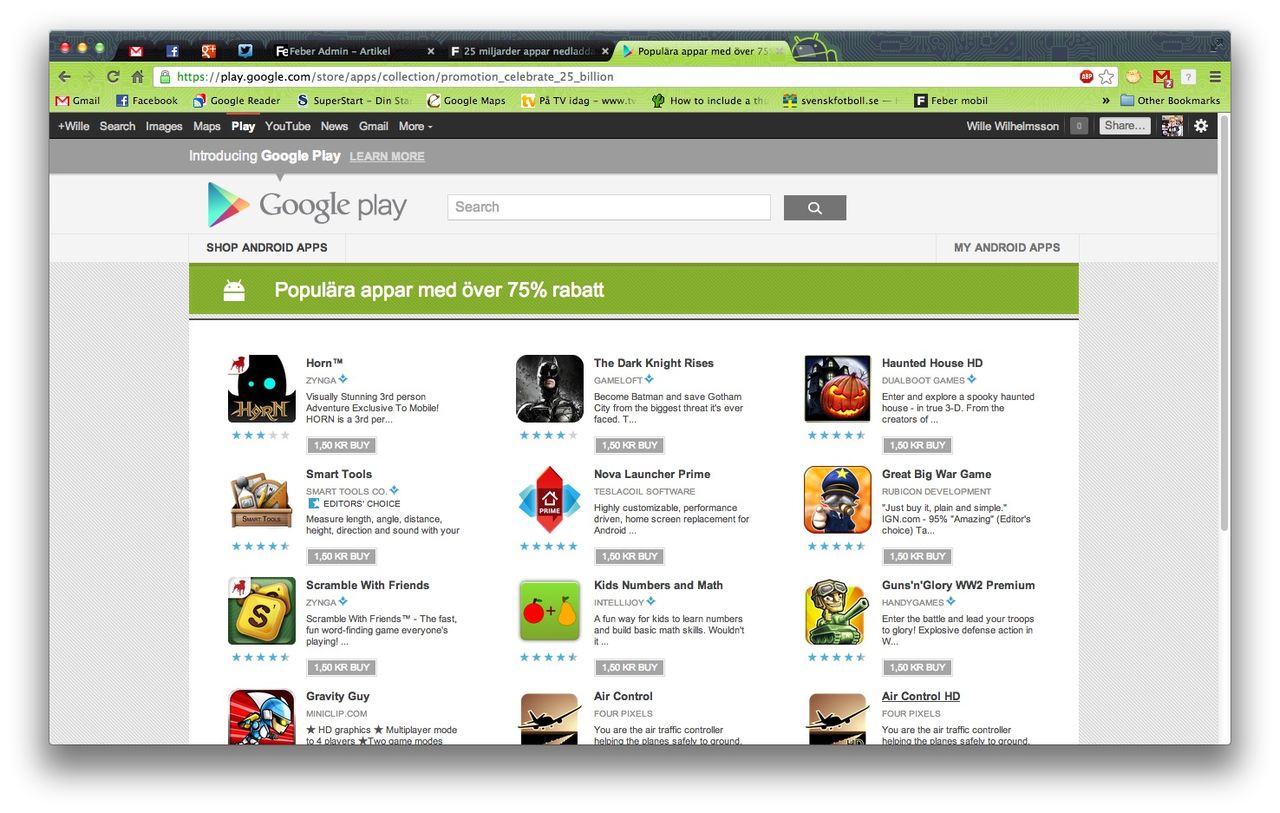 Sista dagen för jubileums-rean på Google Play