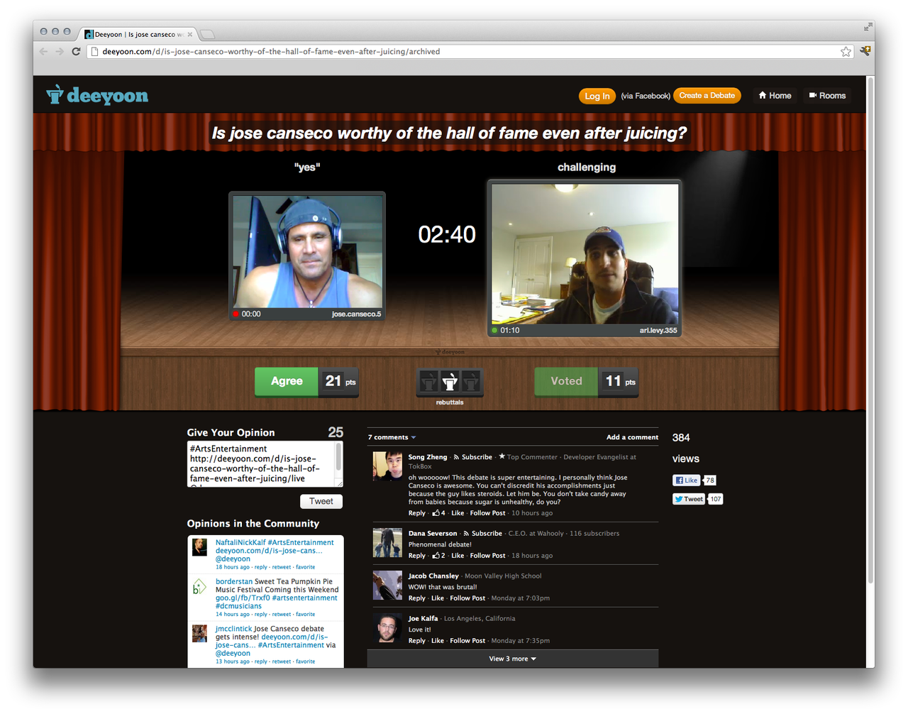Deeyoon - sajt där du kan debattera om vad du vill