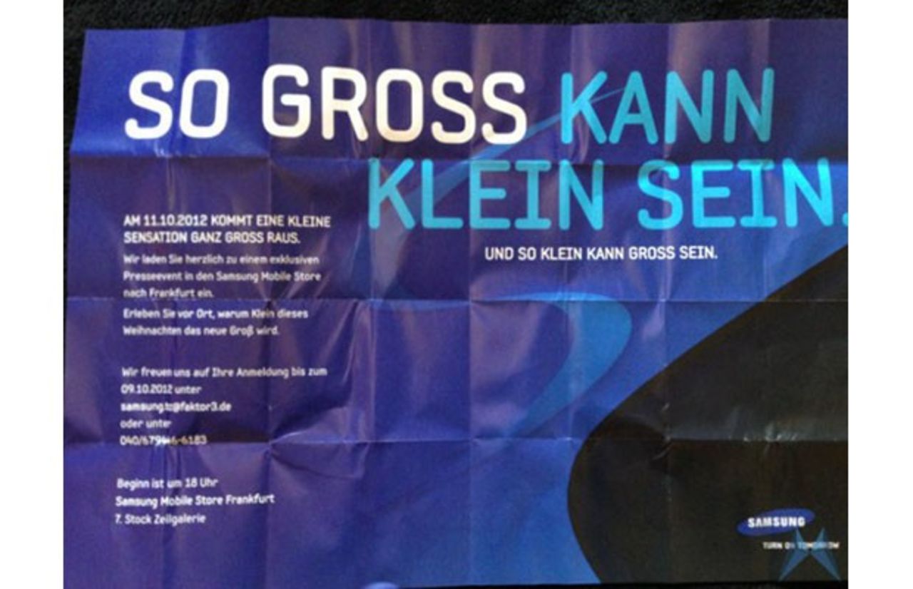 Samsung Galaxy S III Mini den 11 oktober?
