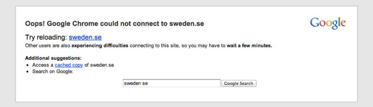 Lite jojo på svenska myndighets-sajter idag