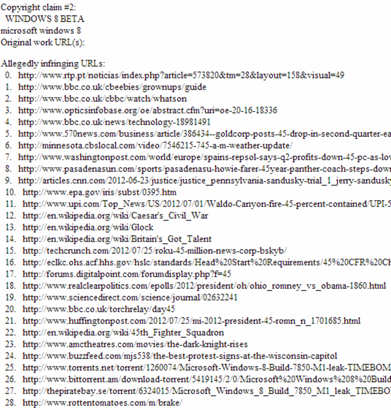 Microsoft bad Google att ta bort legitima sajter