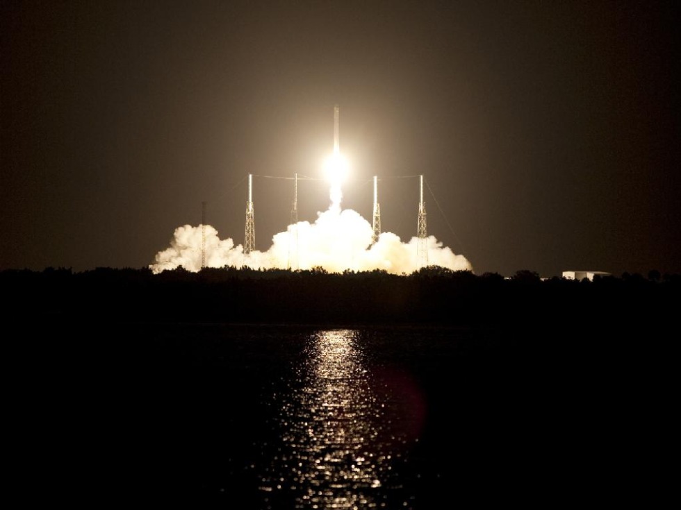 SpaceX-raket har lyft mot ISS