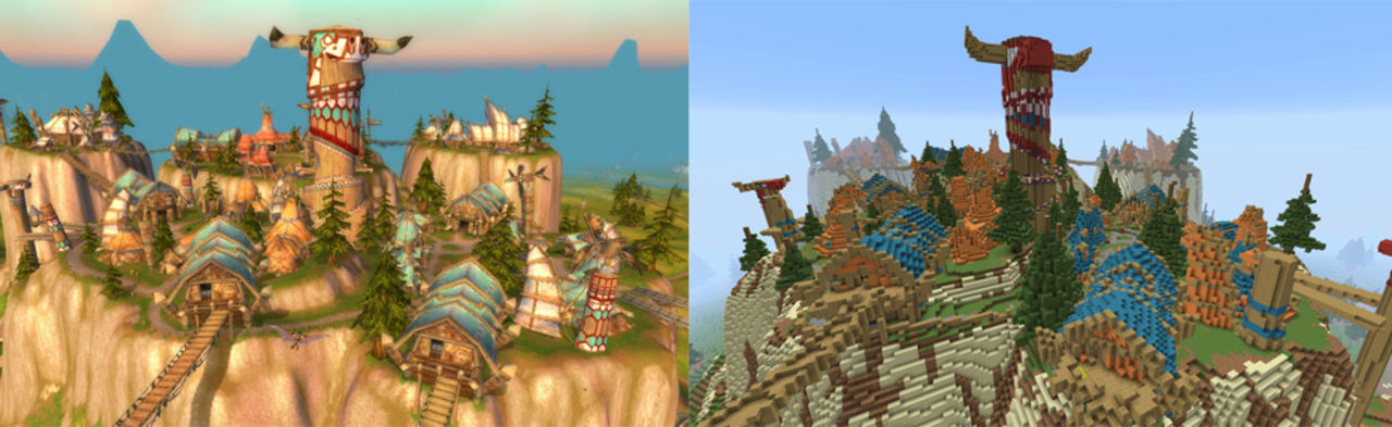 Nu kan du lira WoW i Minecraft