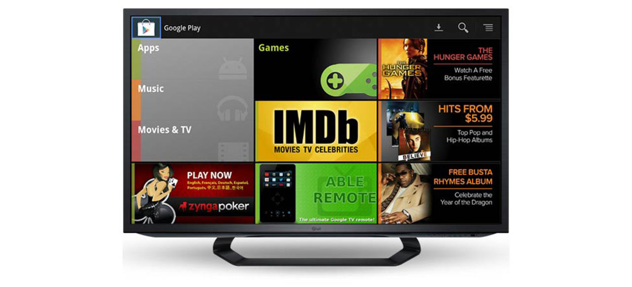Google TV får tillgång till filmer, tv och musik via Google Play