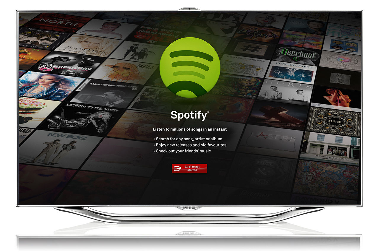 Spotify snart i Samsungs Smart-TV