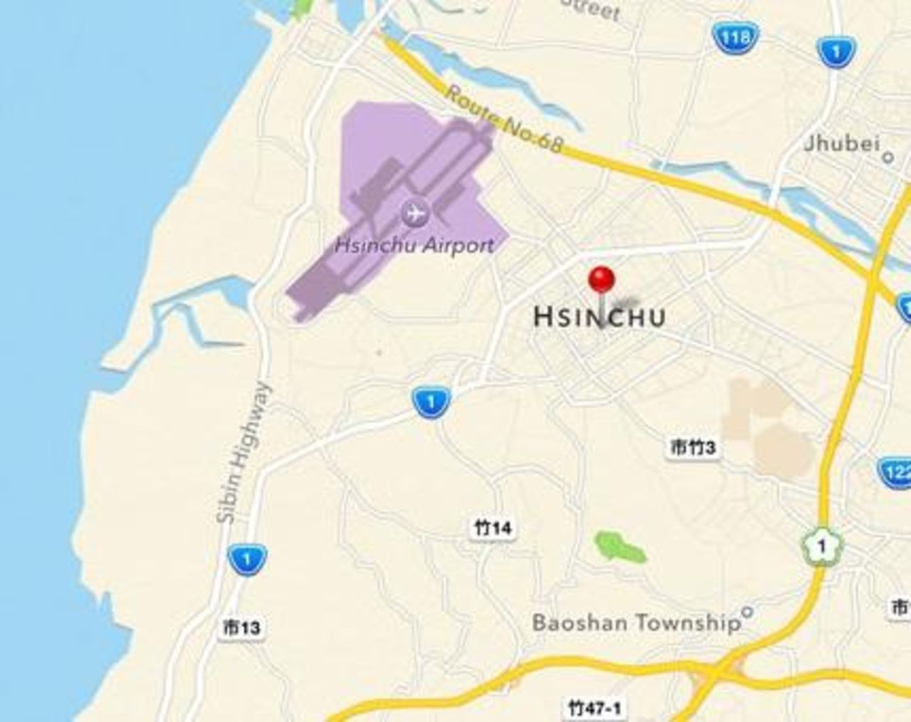 Apple Maps råkar visa hemlig militärbas i Taiwan
