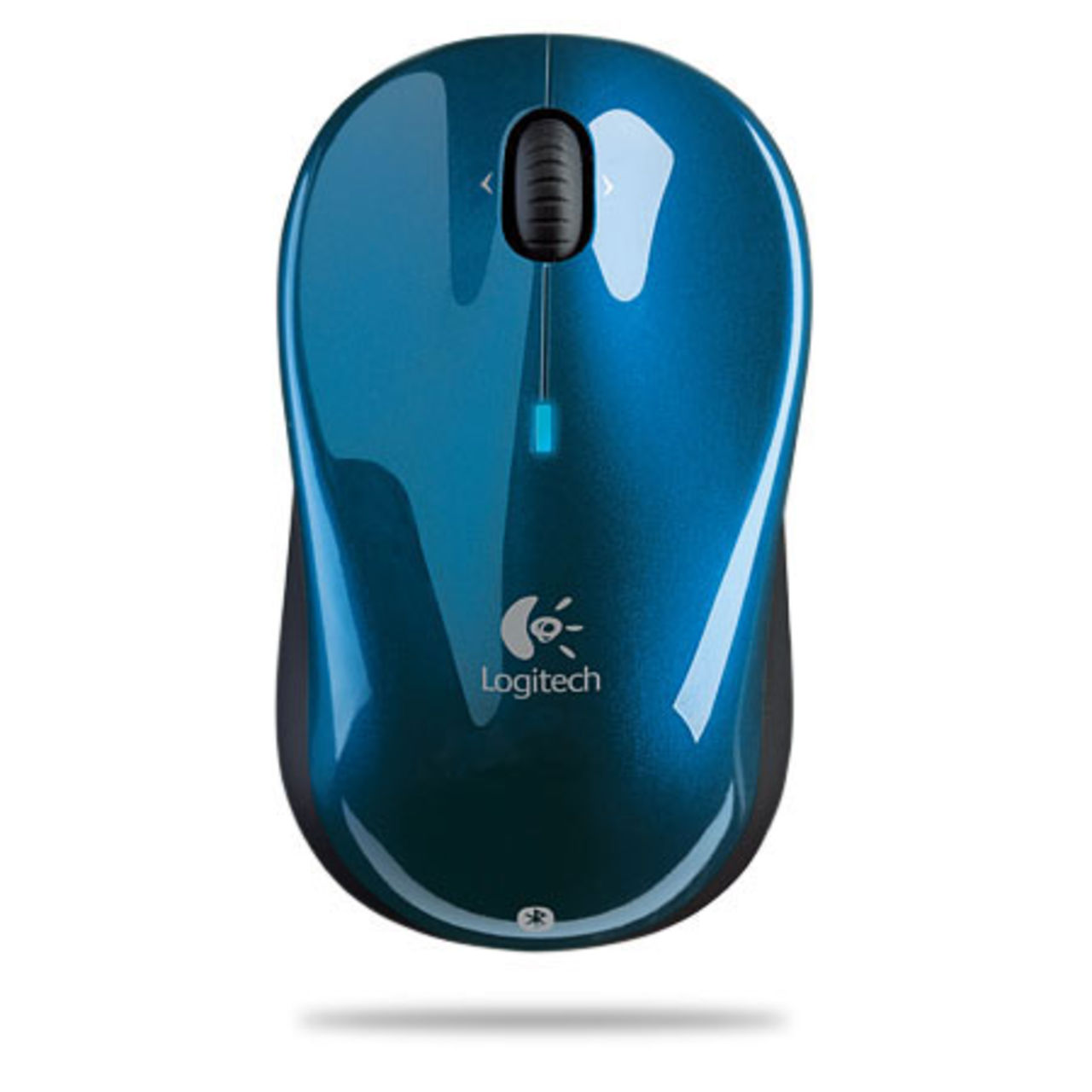 Blå blåtandsmus från Logitech