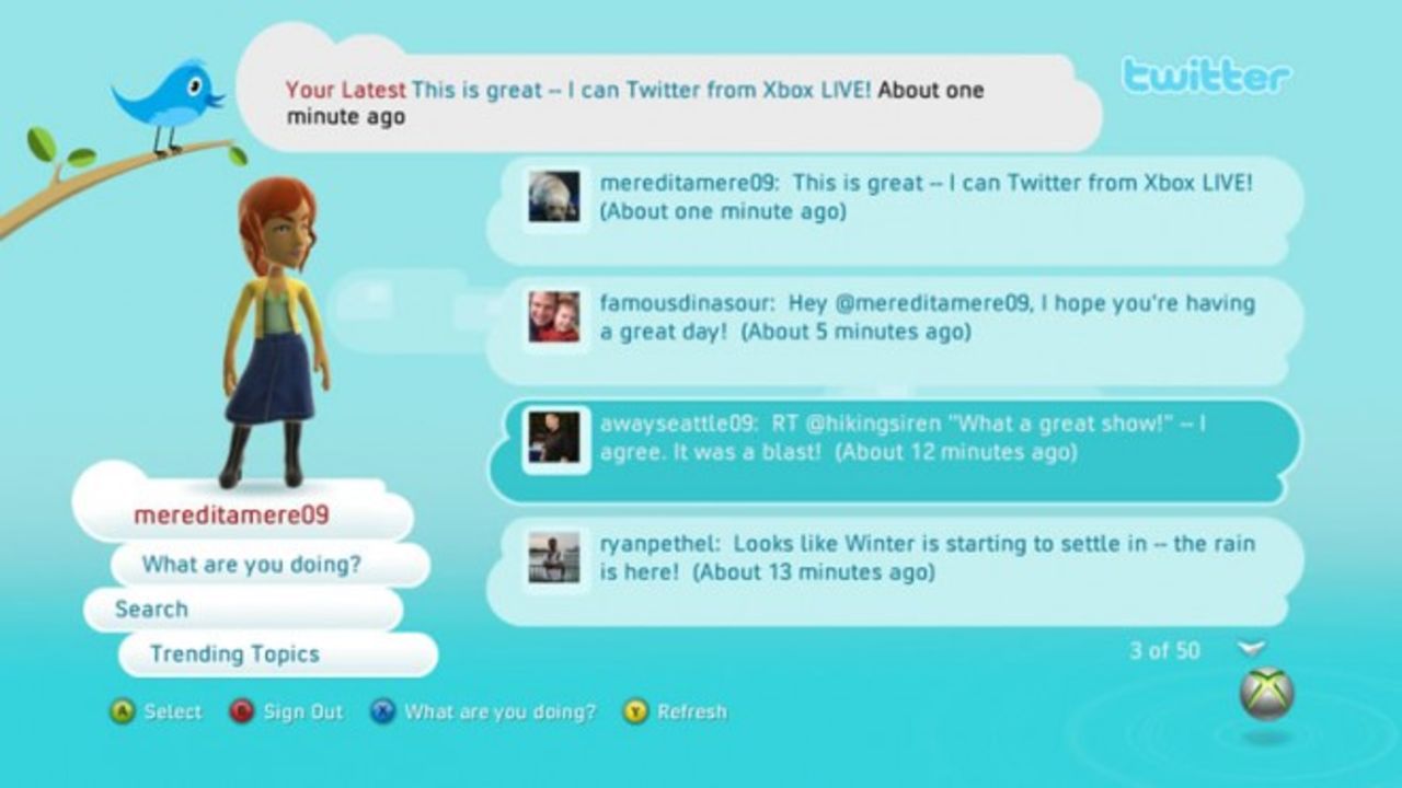 Twitter och Facebook-apparna i Xbox 360 borta