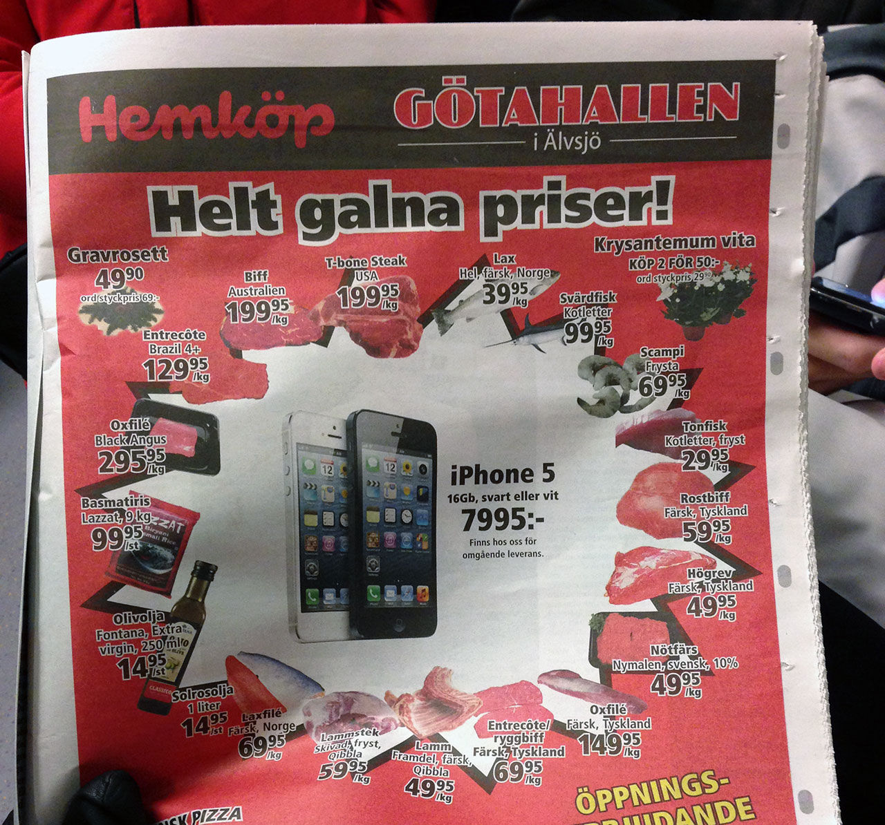 Köp iPhone 5 till överpris hos Hemköp