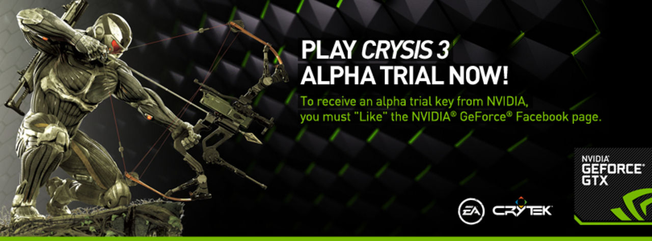 Gilla NVIDIA, få en Crysis 3-nyckel